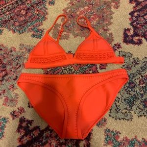 EUC triangl neoprene bikini